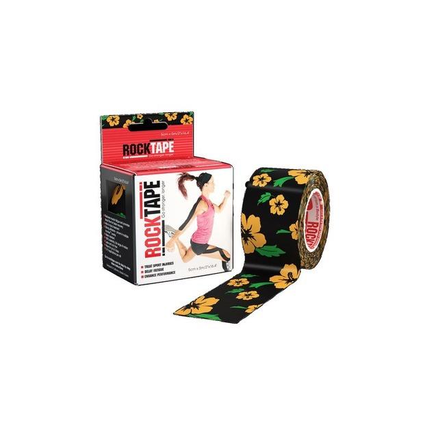 Vendaje RockTape flores 5 cm ancho - 5 m de largo (6 rollos)