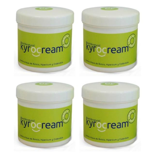 4 Tarros de 500 ml Crema de masaje Kyrocream