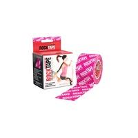 Vendaje RockTape logotipo rosa 5 cm ancho - 5 m largo (6 rollos)