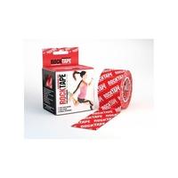 Vendaje RockTape rojo logo 5 cm ancho - 5 m largo (6 rollos)